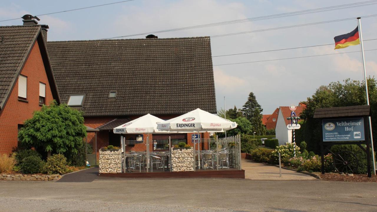 Landgasthaus Veltheimer Hof Porta Westfalica Exterior foto